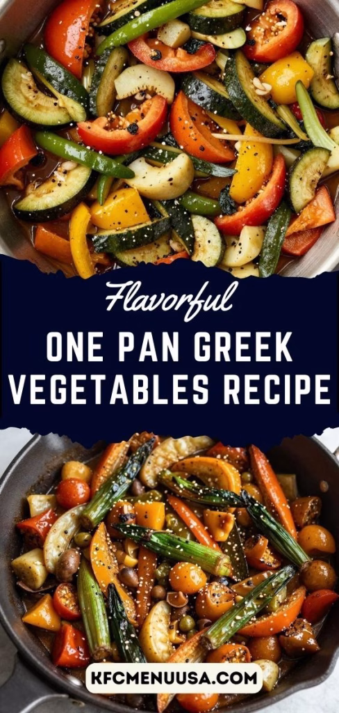 One Pan Greek Vegetables Recipe