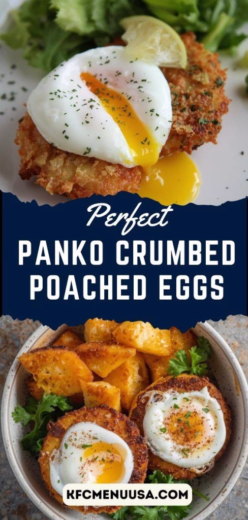 Panko Crumbed Poached Eggs Recipe