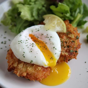 Panko Crumbed Poached Eggs Recipe