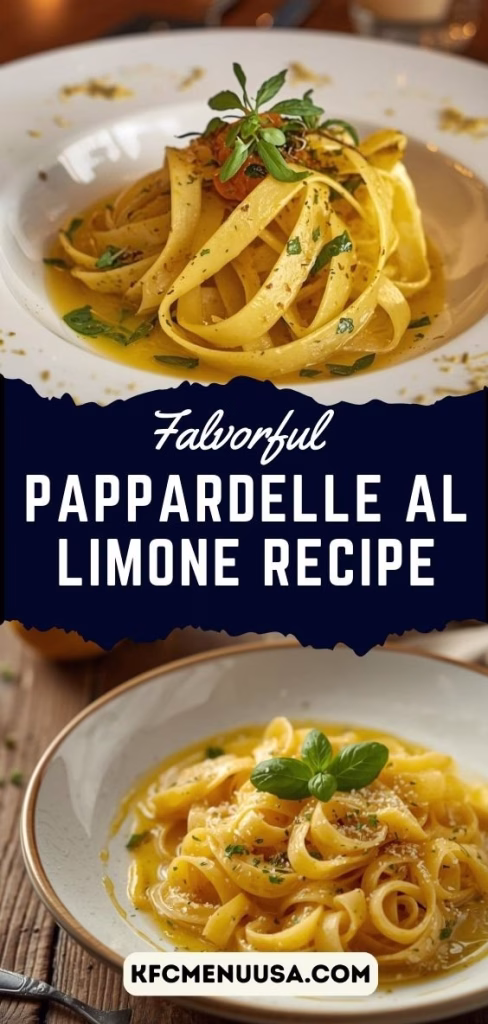 Pappardelle al Limone Recipe