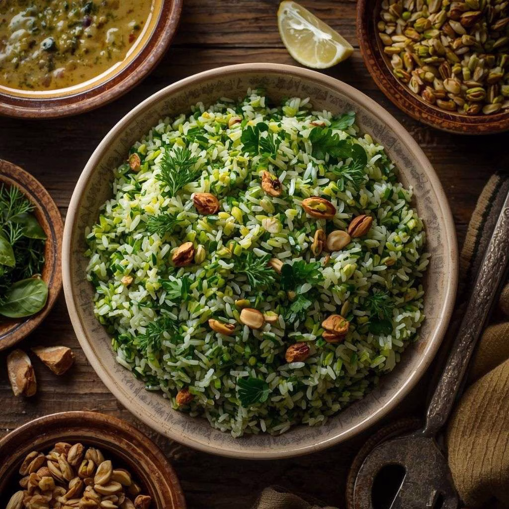 Pistachio Dill Rice (Pesteh Polow)