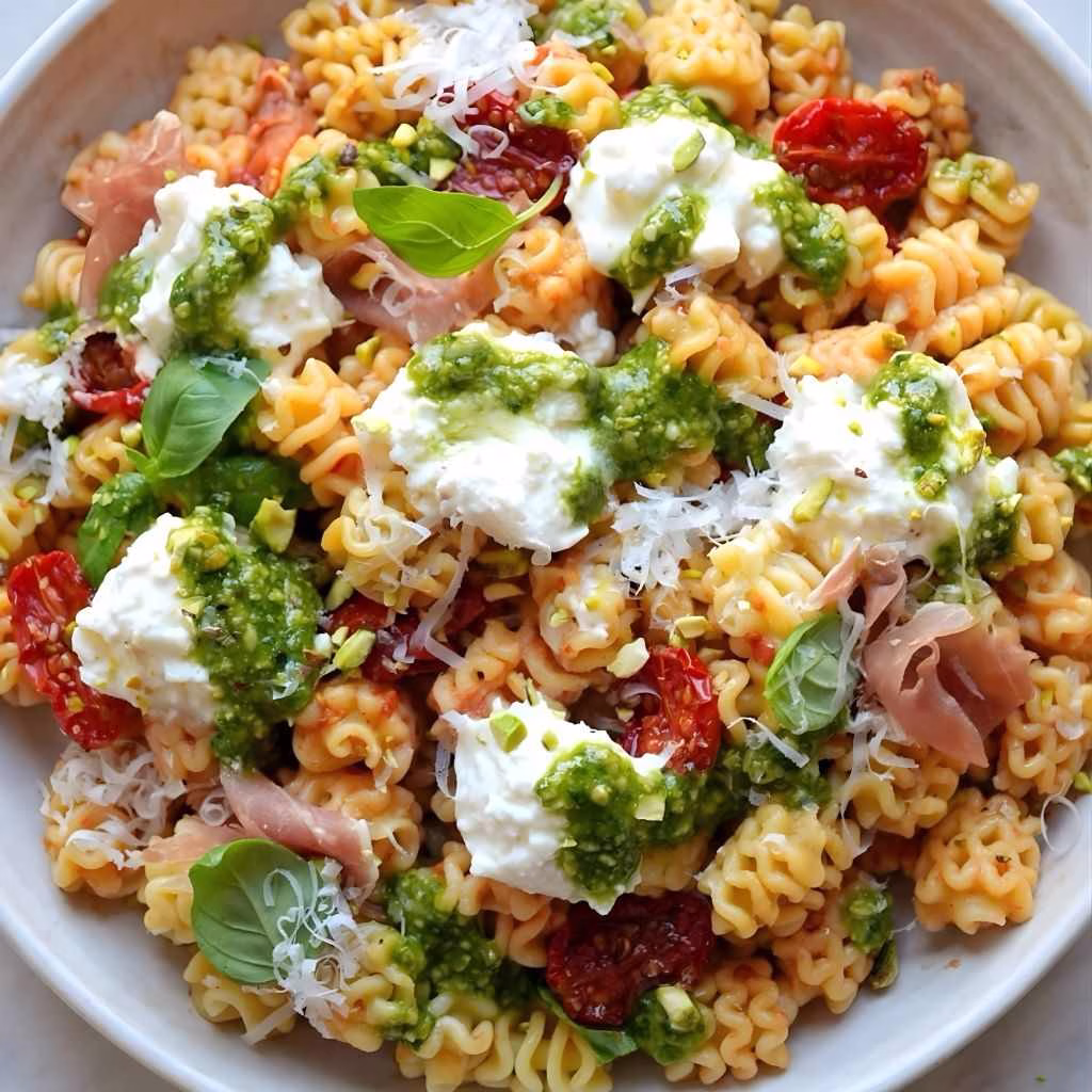 Prosciutto Caprese Pasta Salad Recipe