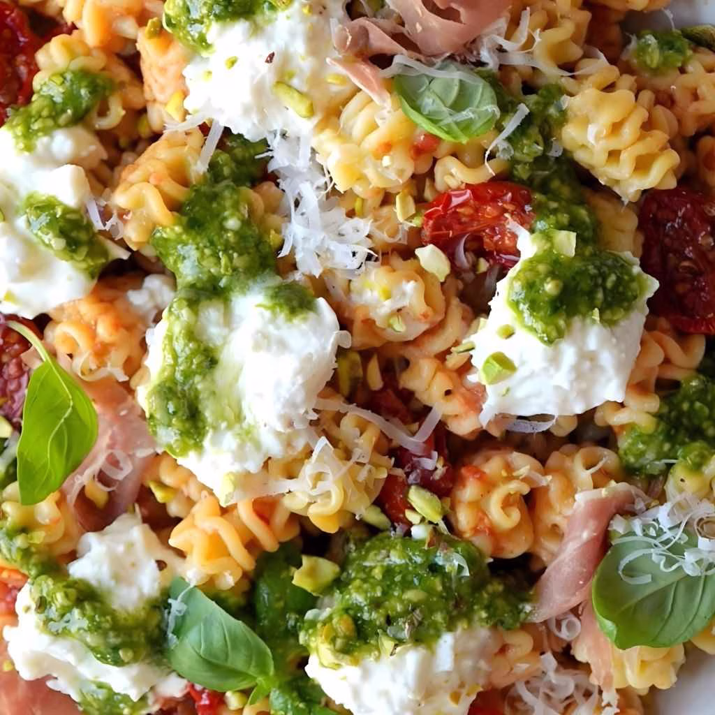 Prosciutto Caprese Pasta Salad Recipe
