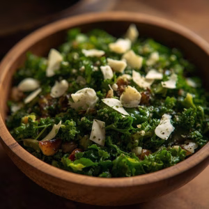 Roasted Garlic & Kale Caesar Salad Recipe