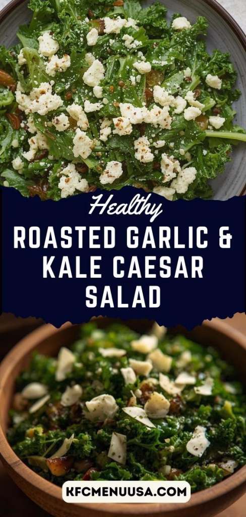 Roasted Garlic & Kale Caesar Salad Recipe