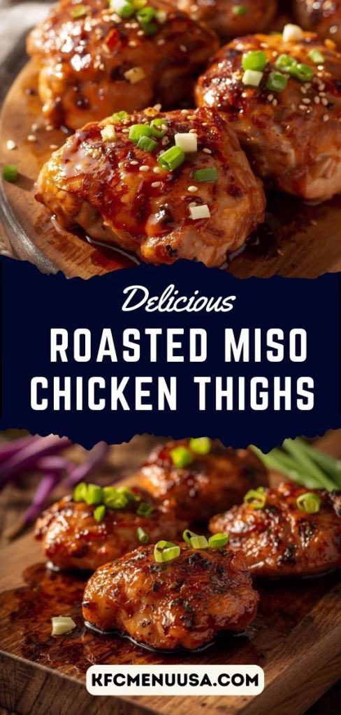 Roasted Miso Chicken Thighs Recipe