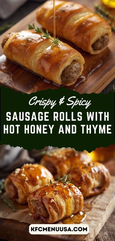 Sausage Rolls with Hot Honey and Thyme Recipe