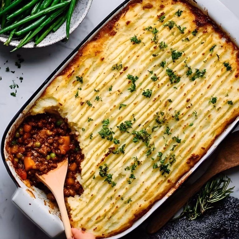 Shiitake Cottage Pie with Cauliflower Mash Recipe