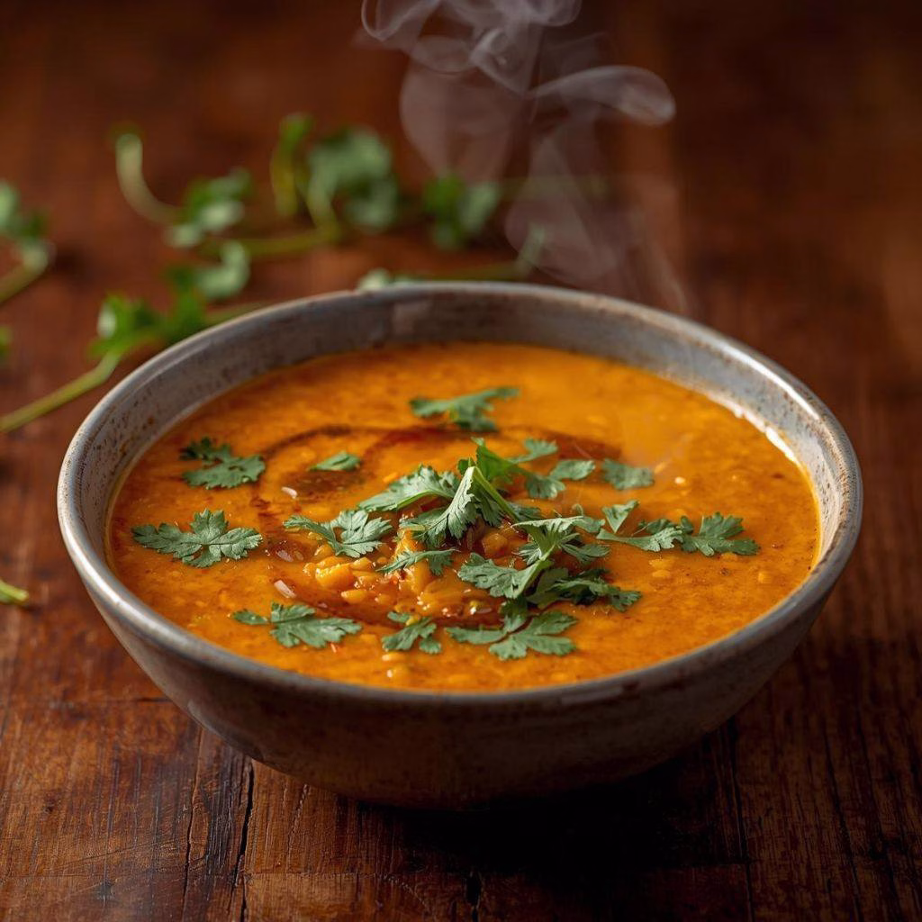 Spicy Carrot and Red Lentil Soup Recipe