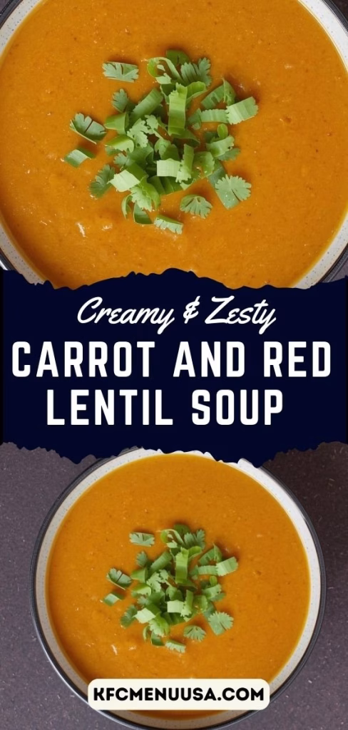 Spicy Carrot and Red Lentil Soup Recipe