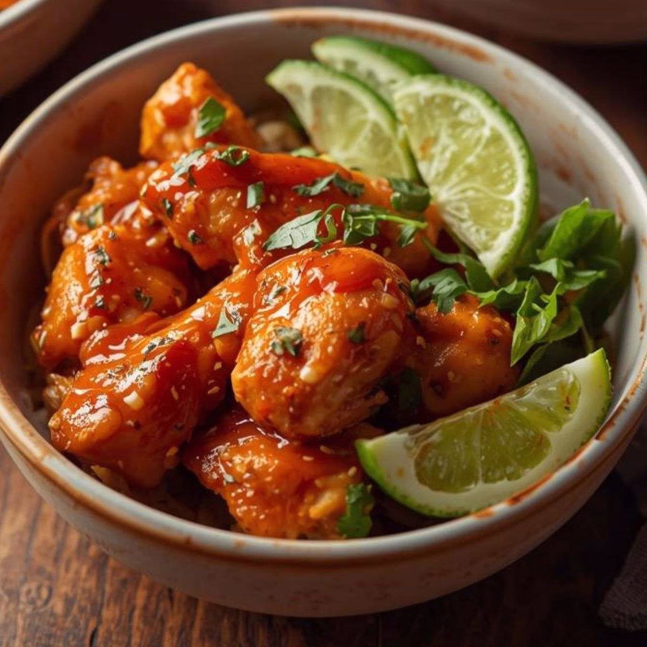 Spicy Honey-Ginger Chicken Bowls with Yum Yum Sauce Recipe