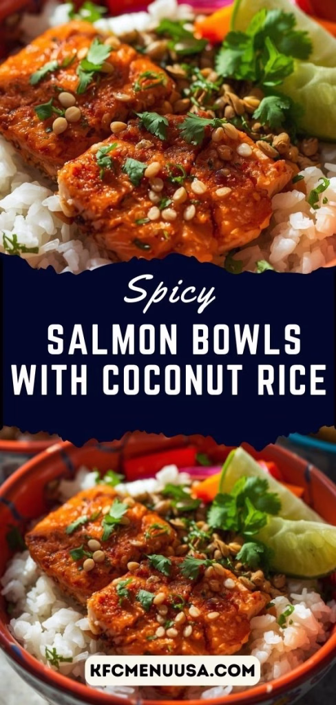 Spicy Salmon Bowls with Coconut Rice Recipe
