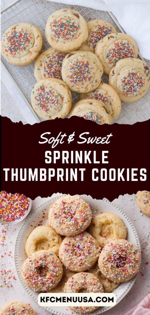 Sprinkle Thumbprint Cookies Recipe
