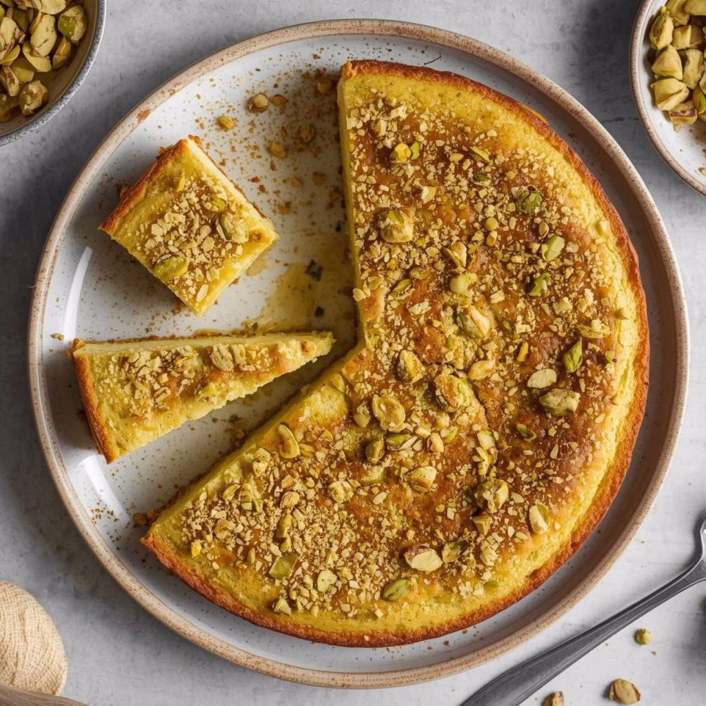 Sticky Pistachio Sponge Pudding Recipe