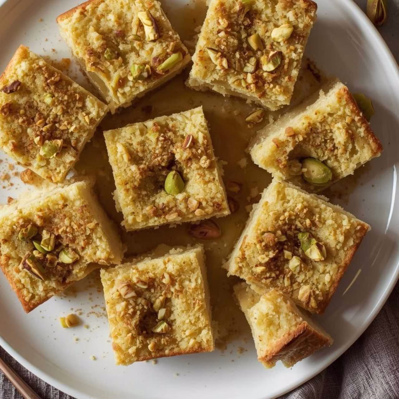 Sticky Pistachio Sponge Pudding Recipe