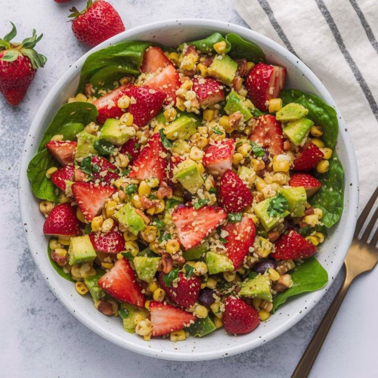 Strawberry Avocado Corn Salad Recipe