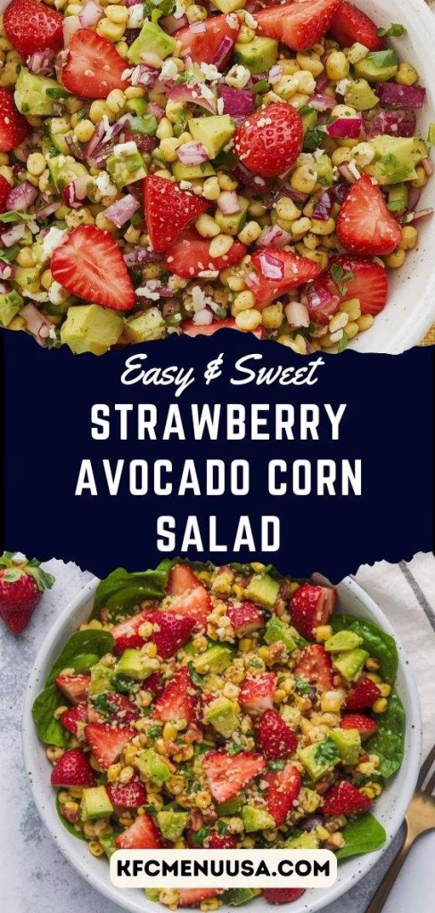 Strawberry Avocado Corn Salad Recipe
