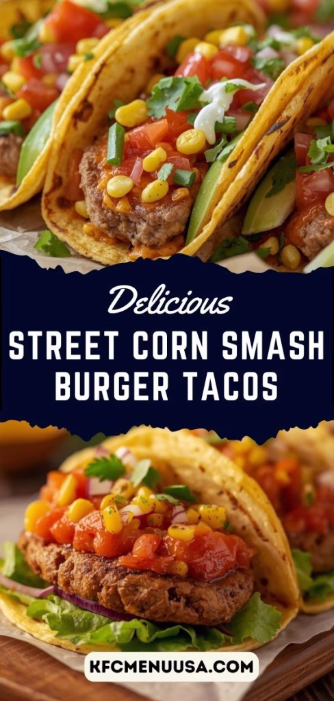 Street Corn Smash Burger Tacos Recipe