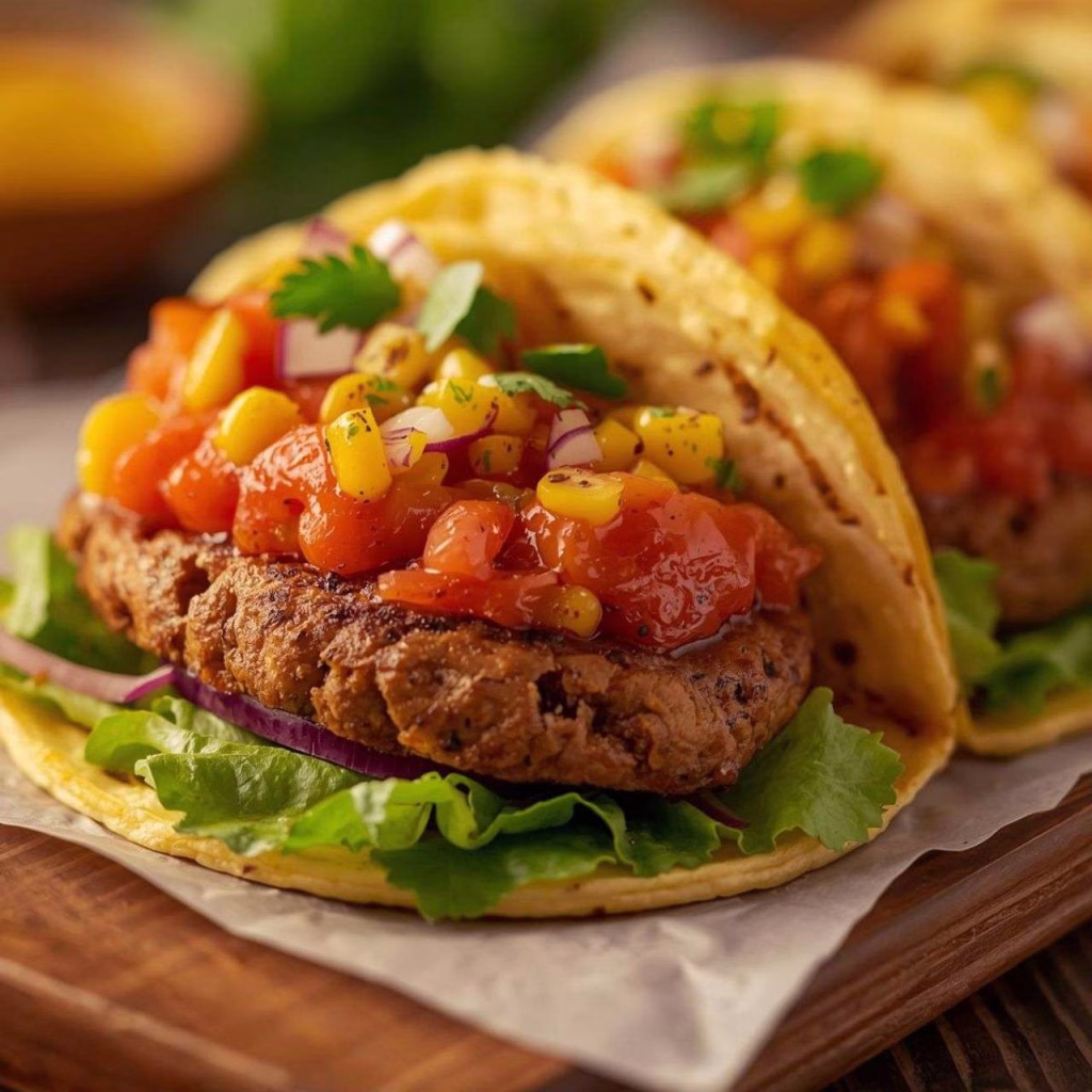 Street Corn Smash Burger Tacos Recipe