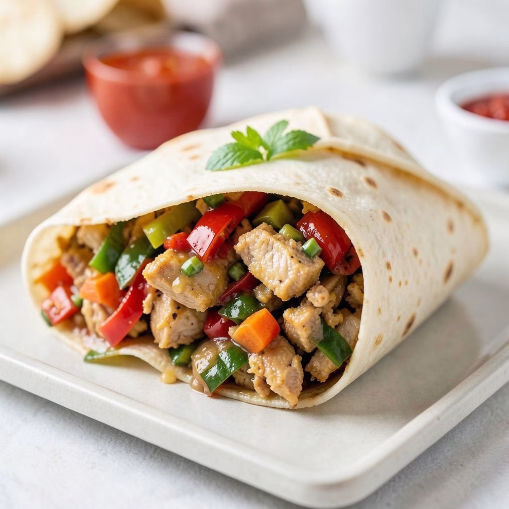 Sweet Chili Chicken Wraps Recipe