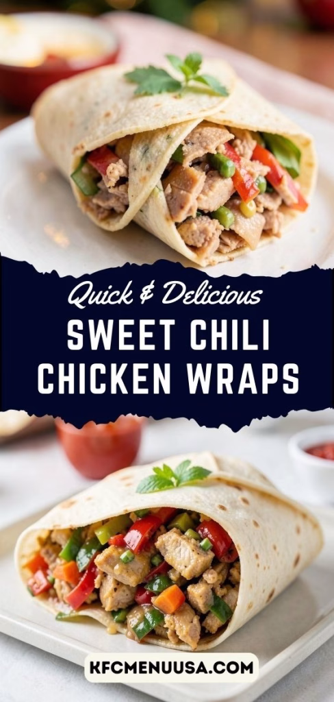 Sweet Chili Chicken Wraps Recipe