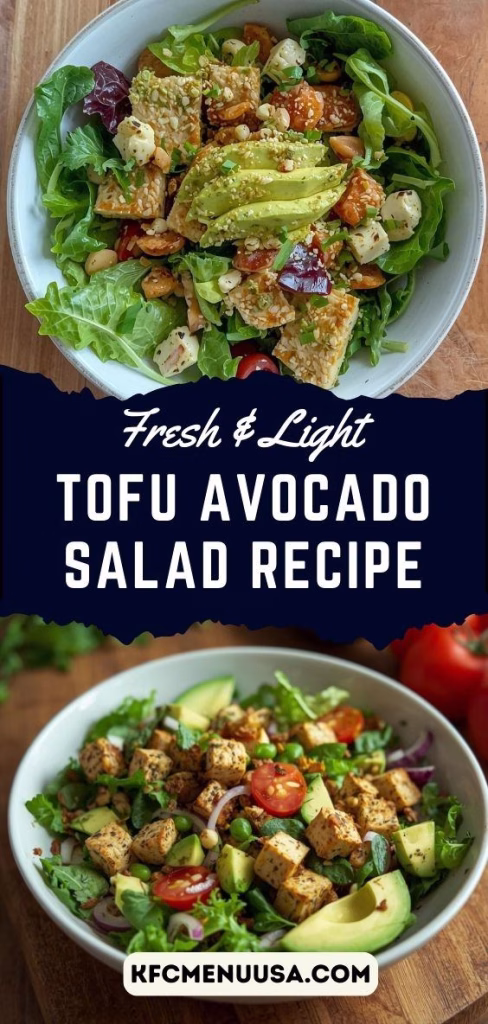 Tofu Avocado Salad Recipe