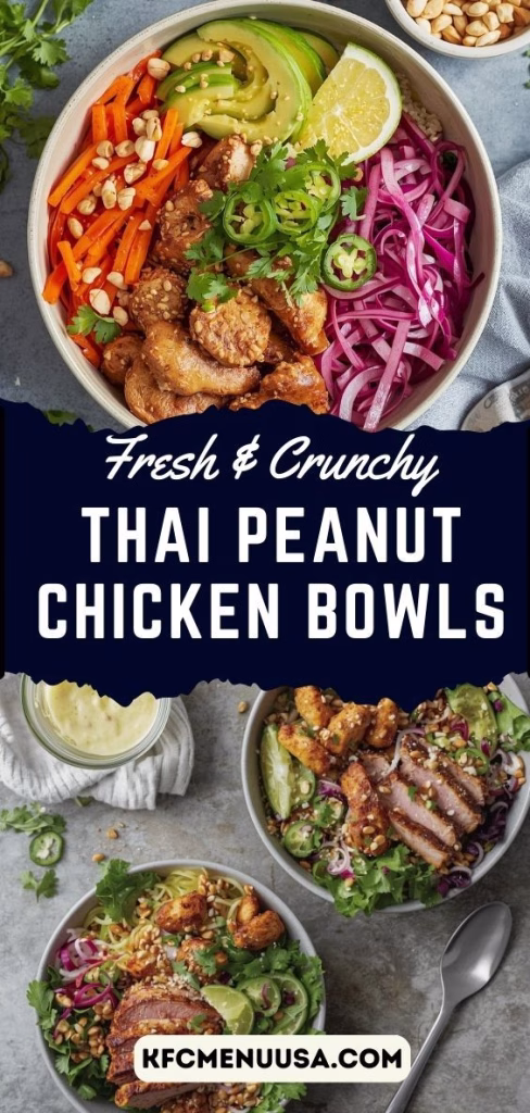Thai Peanut Chicken Bowls Recipe