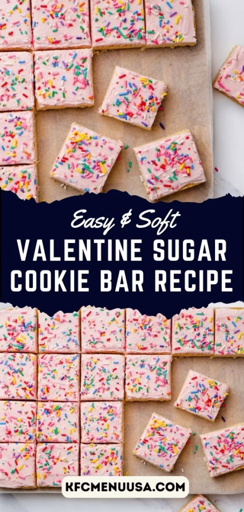 Valentine Sugar Cookie Bar Recipe