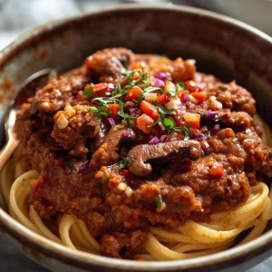 Vegan Mushroom Walnut Bolognese Recipe