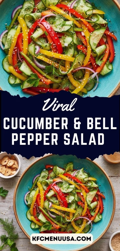 Viral Cucumber & Bell Pepper Salad Recipe