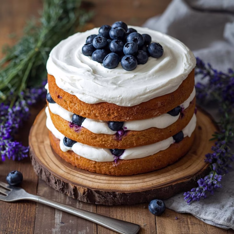 Blueberry Lavender Cake Recipe