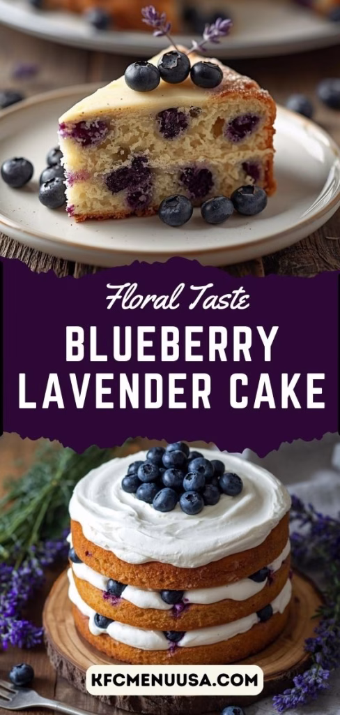 Blueberry Lavender Cake Recipe