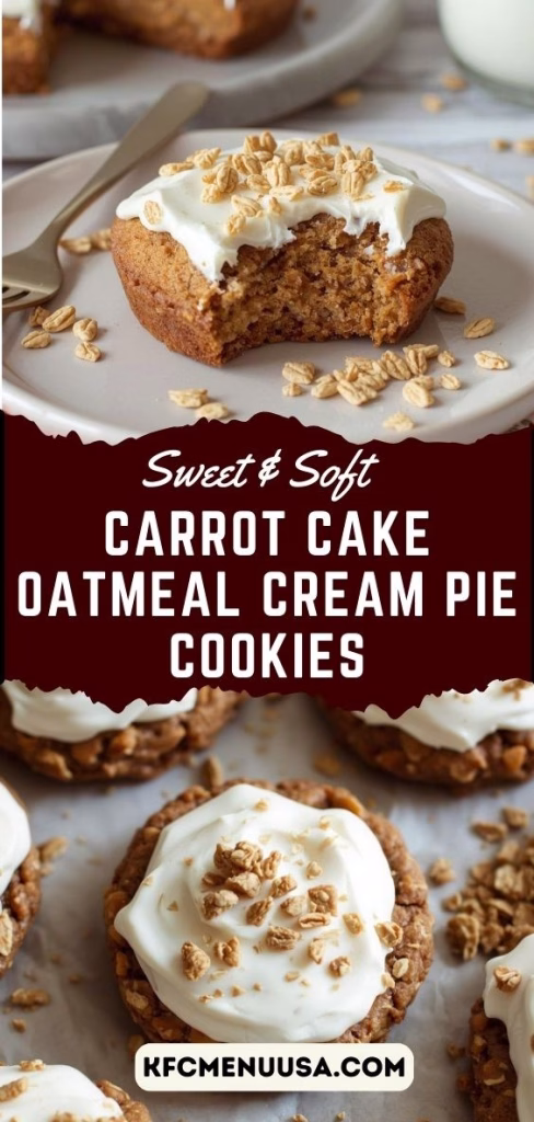 Carrot Cake Oatmeal Cream Pie Cookies Recipe