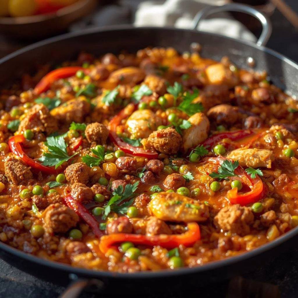Easy Chicken Chorizo Paella Recipe
