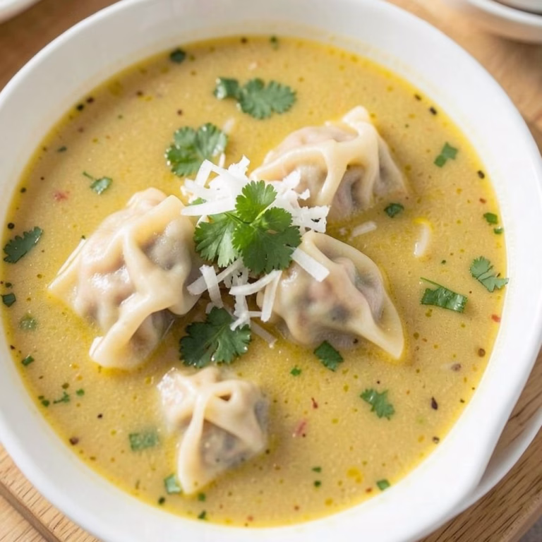 Simple Coconut Curry Soup With Dumplings Recipe