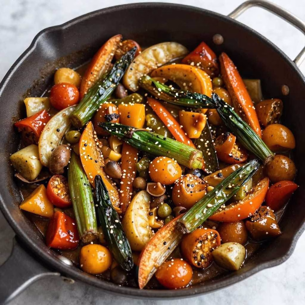 One Pan Greek Vegetables Recipe