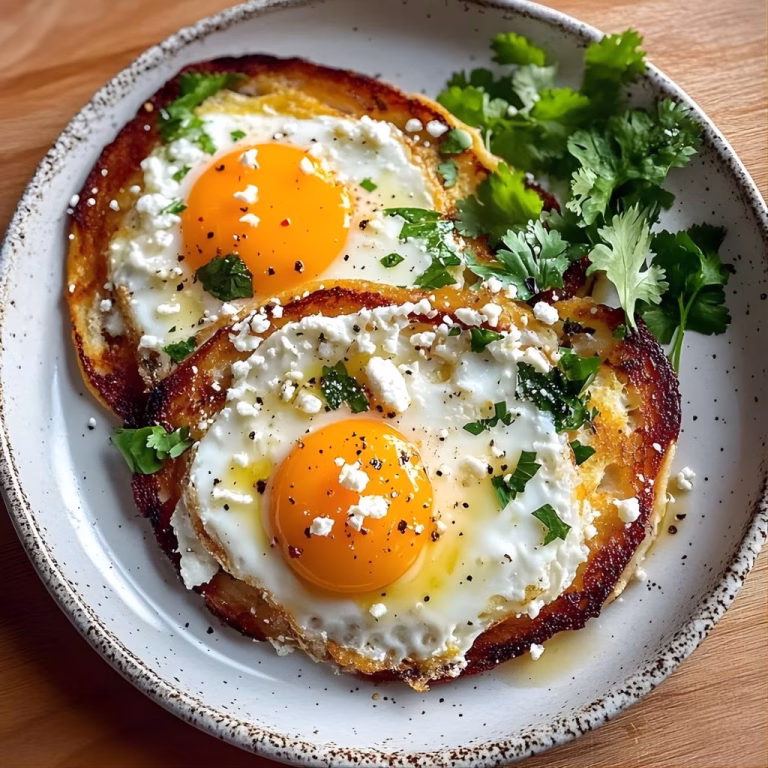 Crispy Feta Fried Eggs Recipe