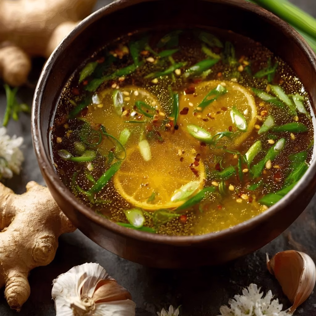 Healing Miso-Ginger Lemon Detox Broth Recipe