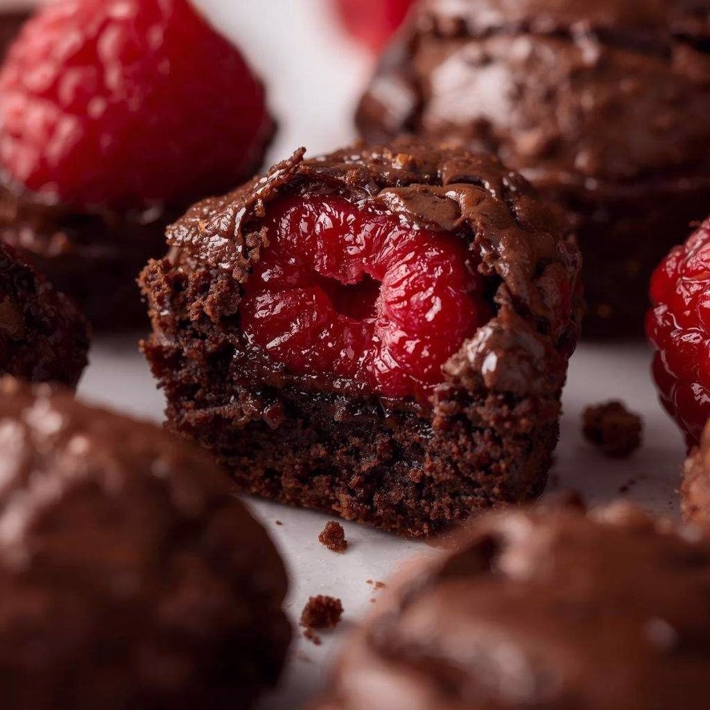 Raspberry Brownie Date Bites Recipe