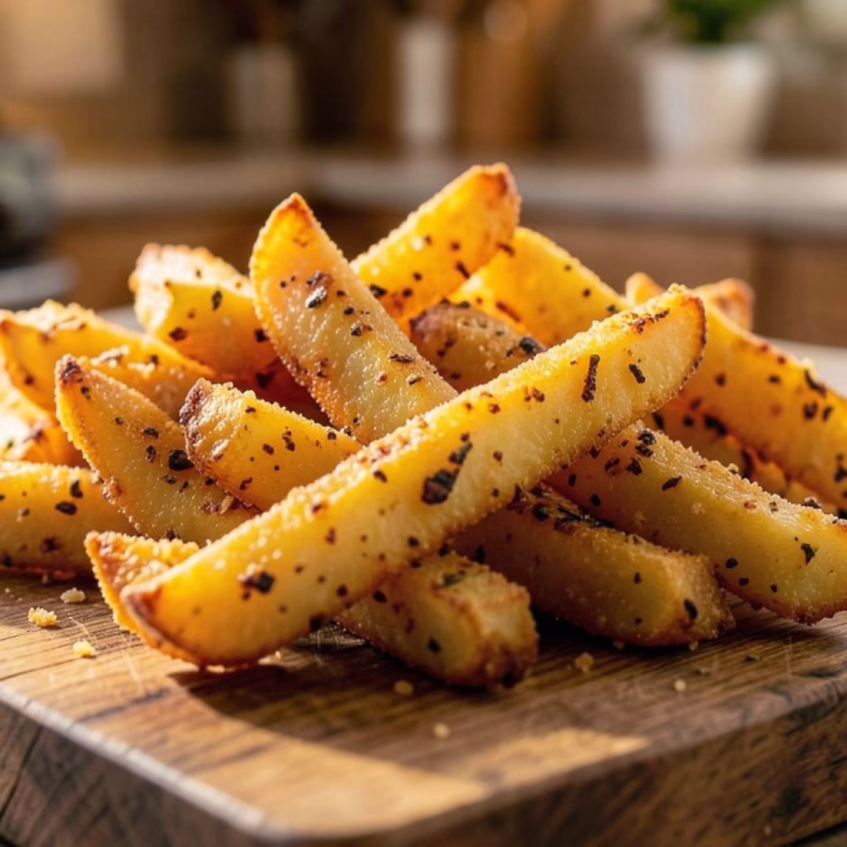 Crispy Garlic Parmesan Potato Wedges Recipe