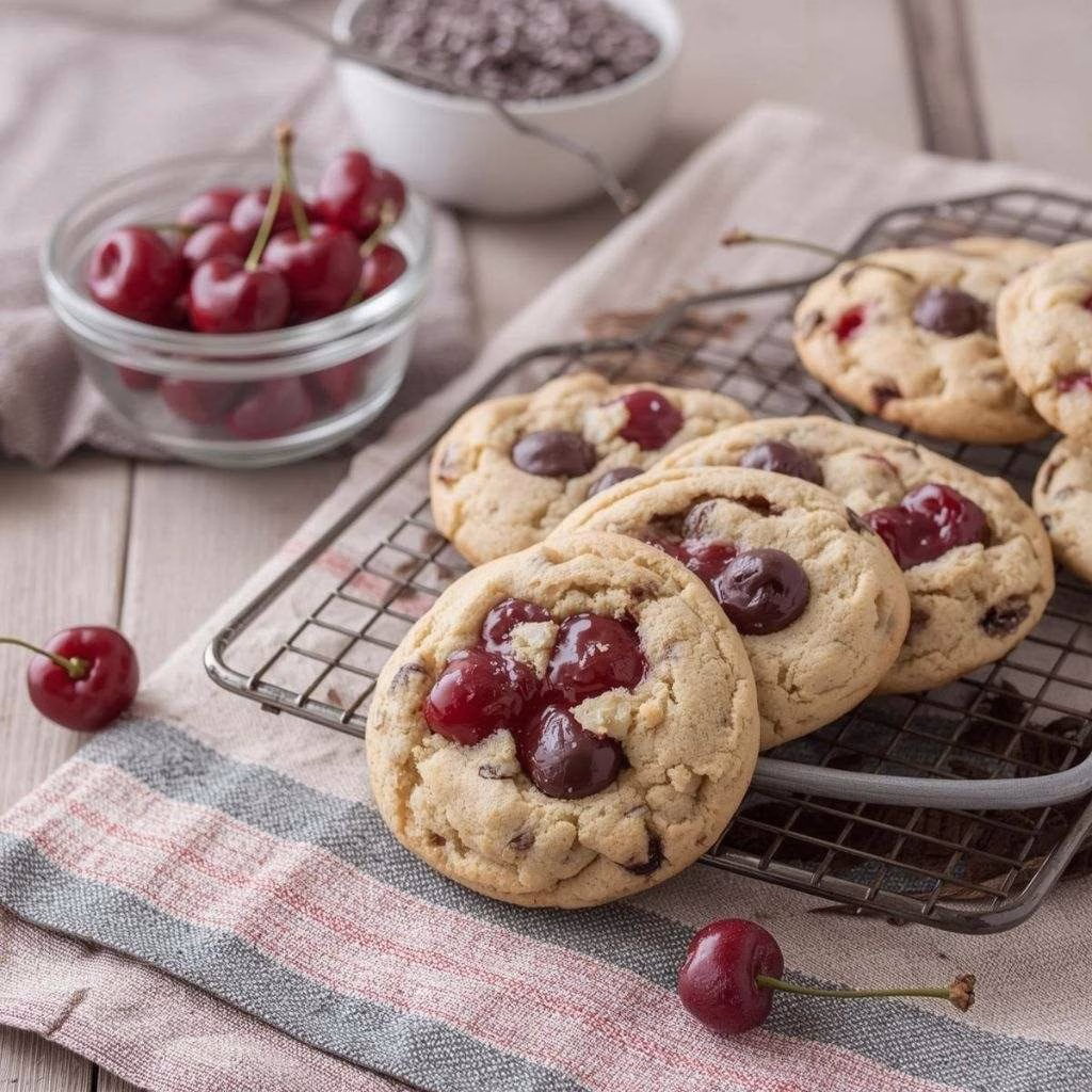 Maraschino Cherry Chocolate Chip Cookies Recipe