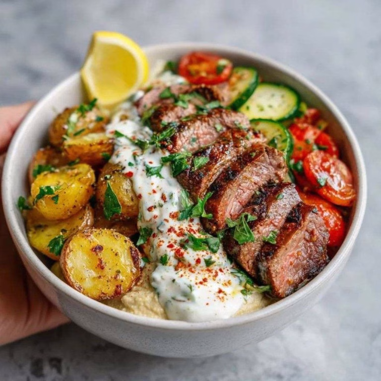 Mediterranean Steak Bowl Recipe