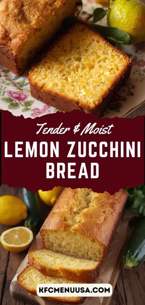 Lemon Zucchini Bread Recipe
