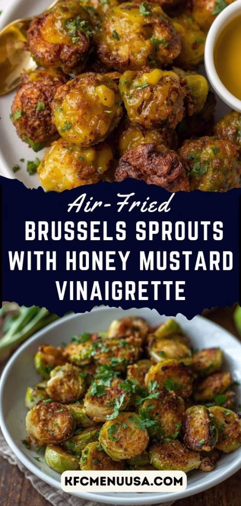  Air-Fried Brussels Sprouts with Honey Mustard Vinaigrette Recipe
