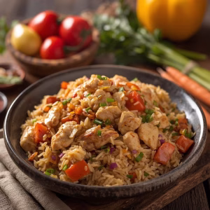 Air Fryer Chicken Fried Rice Recipe