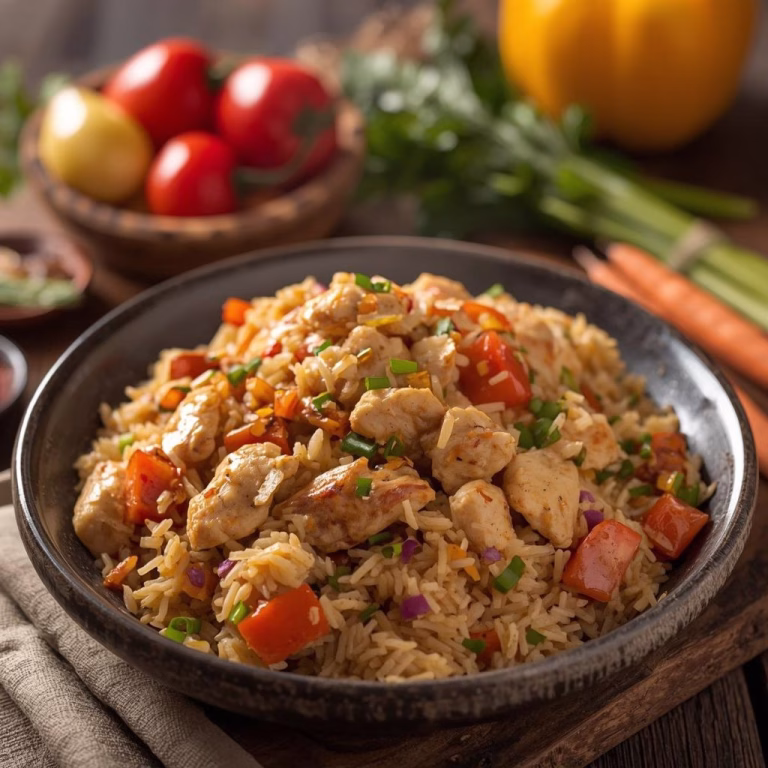 Air Fryer Chicken Fried Rice Recipe