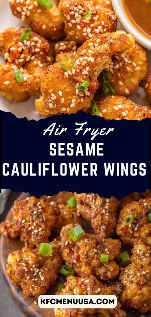Air Fryer Sesame Cauliflower Wings Recipe