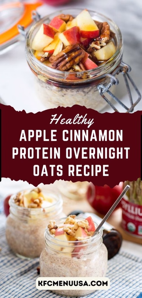 Apple Cinnamon Protein Overnight Oats Recipe
