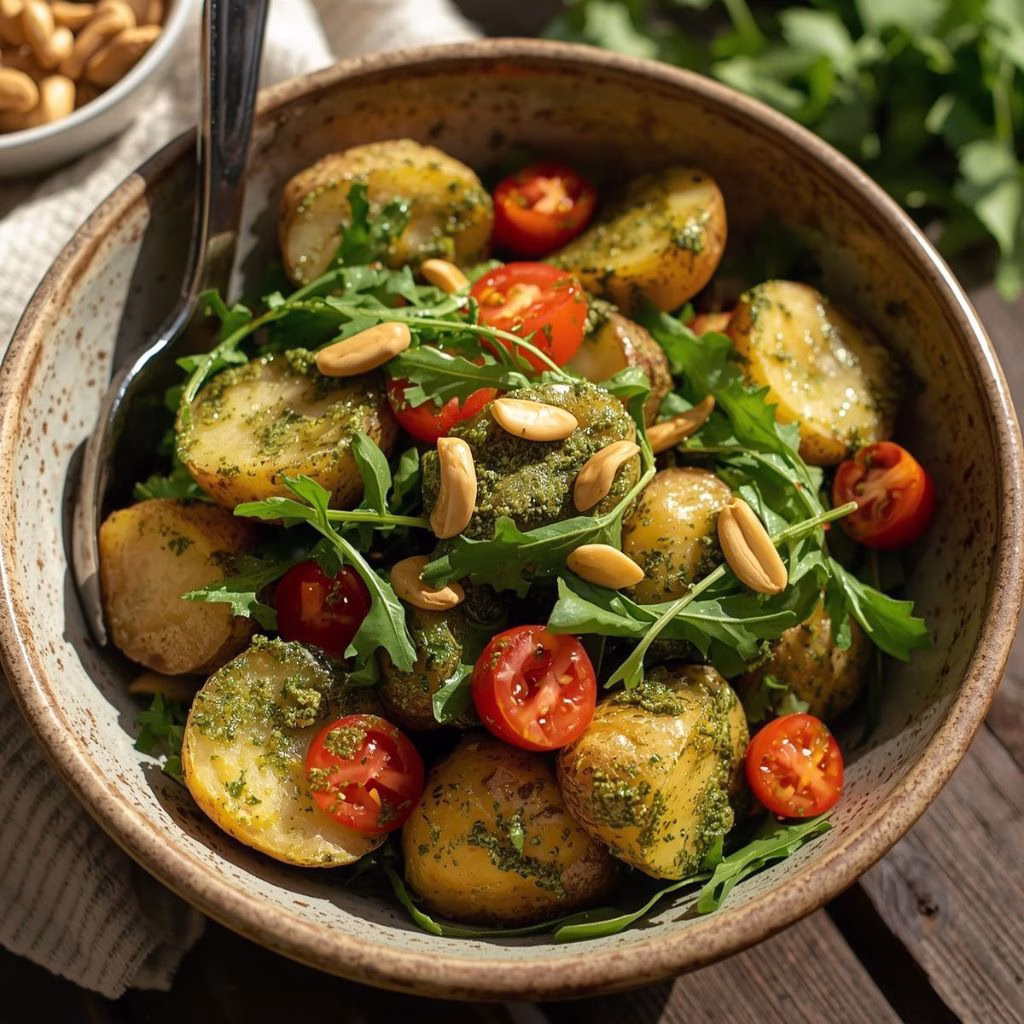 Arugula Pesto Potato Salad Recipe