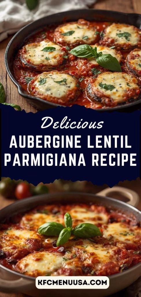 Aubergine Lentil Parmigiana Recipe